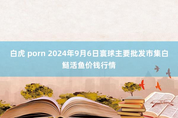 白虎 porn 2024年9月6日寰球主要批发市集白鲢活鱼价钱行情