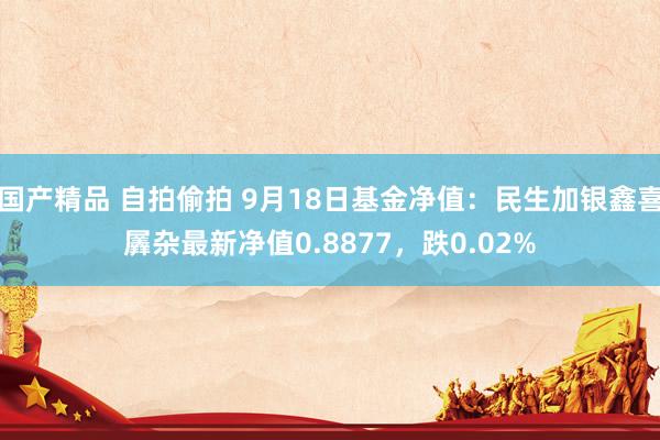 国产精品 自拍偷拍 9月18日基金净值：民生加银鑫喜羼杂最新净值0.8877，跌0.02%