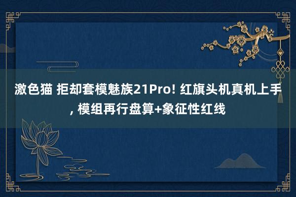 激色猫 拒却套模魅族21Pro! 红旗头机真机上手， 模组再行盘算+象征性红线