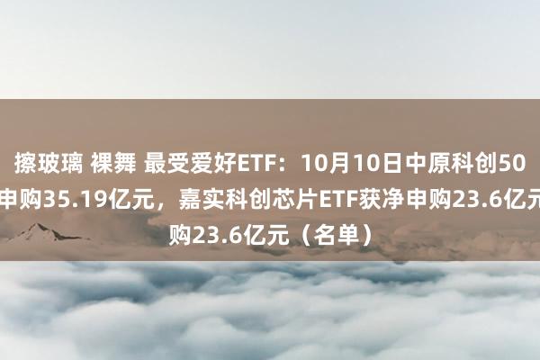 擦玻璃 裸舞 最受爱好ETF：10月10日中原科创50ETF获净申购35.19亿元，嘉实科创芯片ETF获净申购23.6亿元（名单）