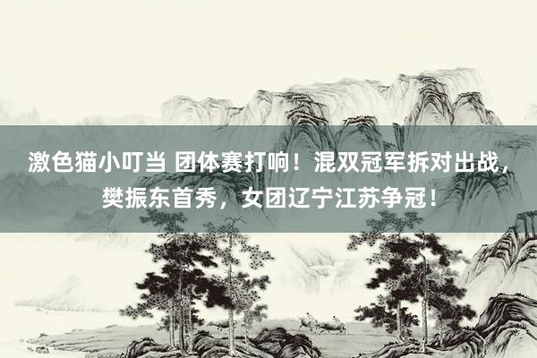 激色猫小叮当 团体赛打响！混双冠军拆对出战，樊振东首秀，女团辽宁江苏争冠！