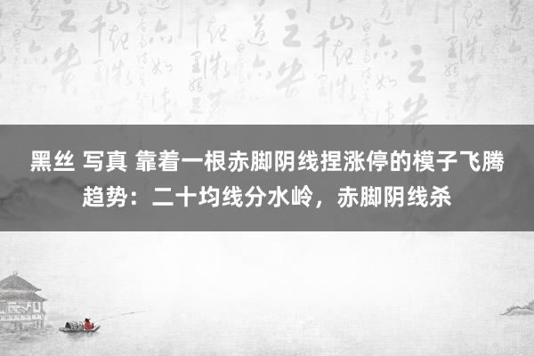 黑丝 写真 靠着一根赤脚阴线捏涨停的模子飞腾趋势：二十均线分水岭，赤脚阴线杀