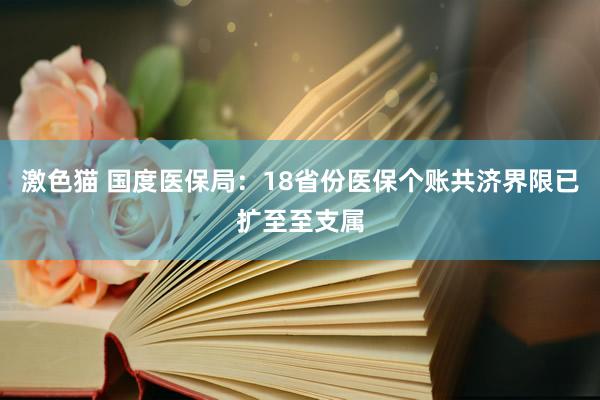 激色猫 国度医保局：18省份医保个账共济界限已扩至至支属