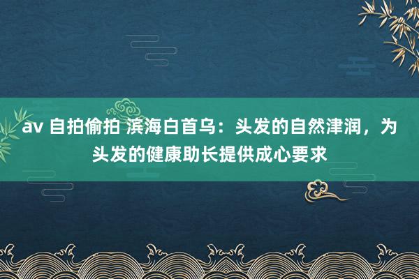 av 自拍偷拍 滨海白首乌：头发的自然津润，为头发的健康助长提供成心要求