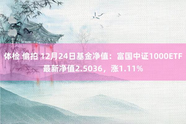 体检 偷拍 12月24日基金净值：富国中证1000ETF最新净值2.5036，涨1.11%