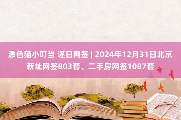 激色猫小叮当 逐日网签 | 2024年12月31日北京新址网签803套、二手房网签1087套