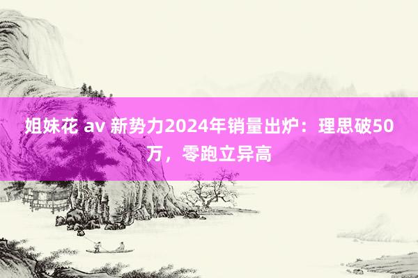 姐妹花 av 新势力2024年销量出炉：理思破50万，零跑立异高