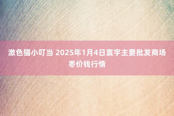 激色猫小叮当 2025年1月4日寰宇主要批发商场枣价钱行情